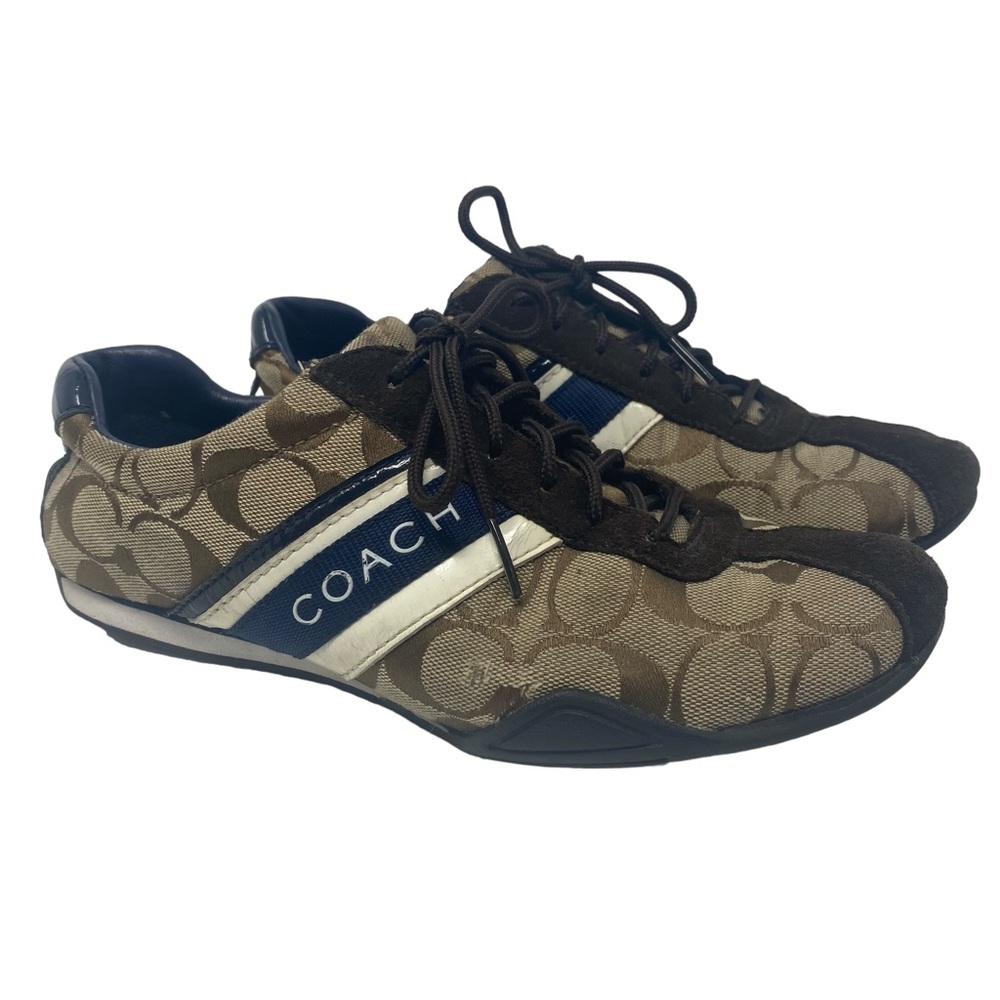 Coach Womens JAYME Signature Lace Up Sneaker Running Shoe Size 8